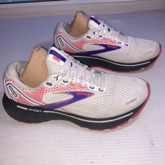 Brooks Ghost 14 Womens Running Walking Shoes Athletic Sneakers Sz 8 1203561B192 - Picture 1 of 12